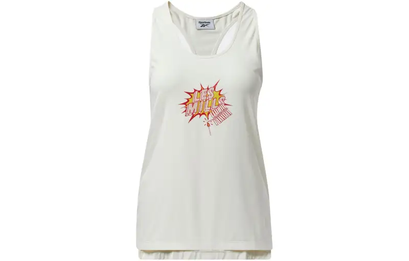 Reebok Tank Tops Women's White Crew Neck Moderate Other