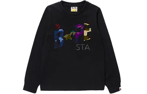 A BATHING APE T Shirts Women's Crew Neck Moderate Straight Fit