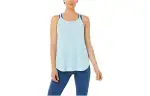 Asics Slit Sleeveless Top Tank Top Women's Blue