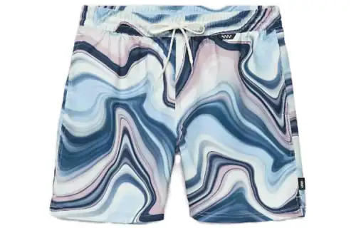 Vans Casual Shorts Men's Blue With White Lettering Moderate