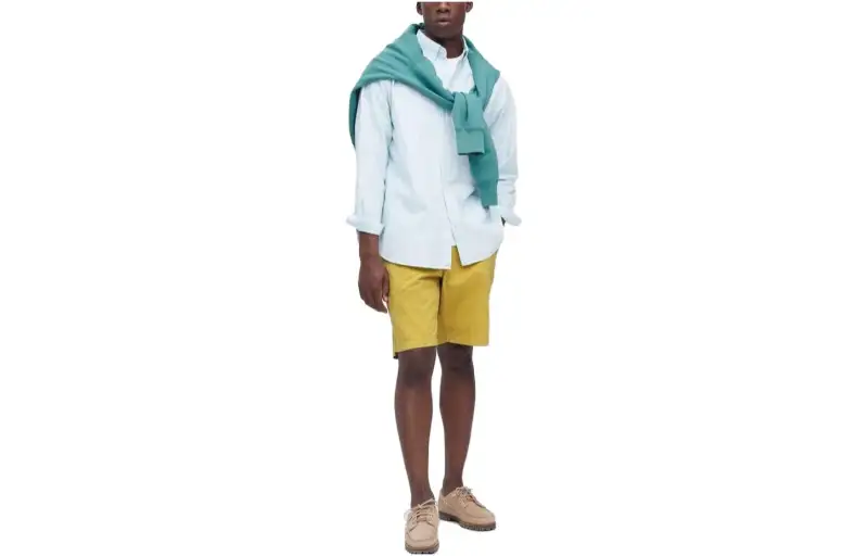 UNIQLO Casual Shorts Men's Light Yellow Moderate