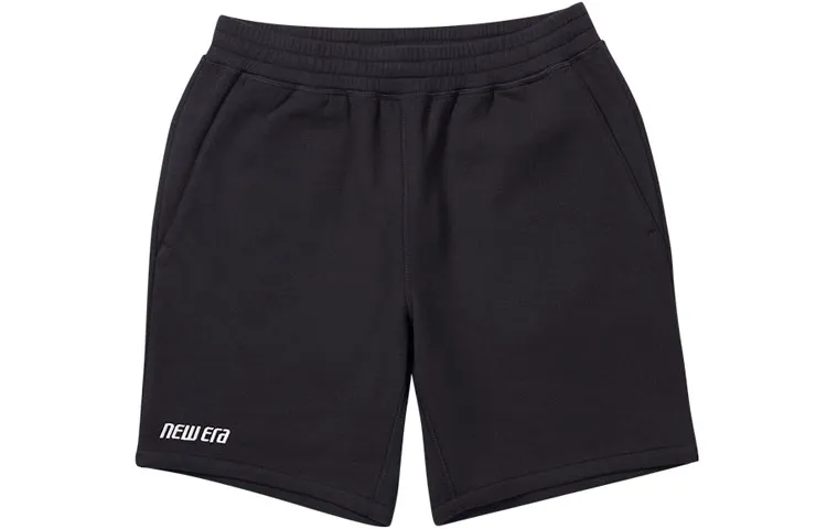New Era Sports Shorts Unisex Black Moderate Straight Fit Pants