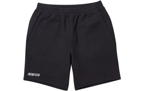 New Era Sports Shorts Unisex Black Moderate Straight Fit Pants