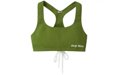MIU MIU Tank Top Women's Light Grass Green