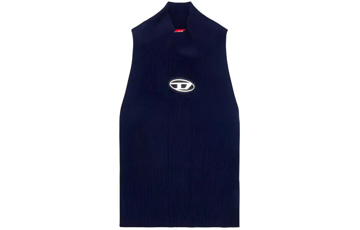 DIESEL M Onervax Ribbed Knit Turtleneck Top