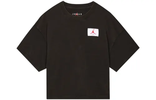 Jordan ESSENTIALS Drop Shoulder Sleeve T Shirt Women's Black