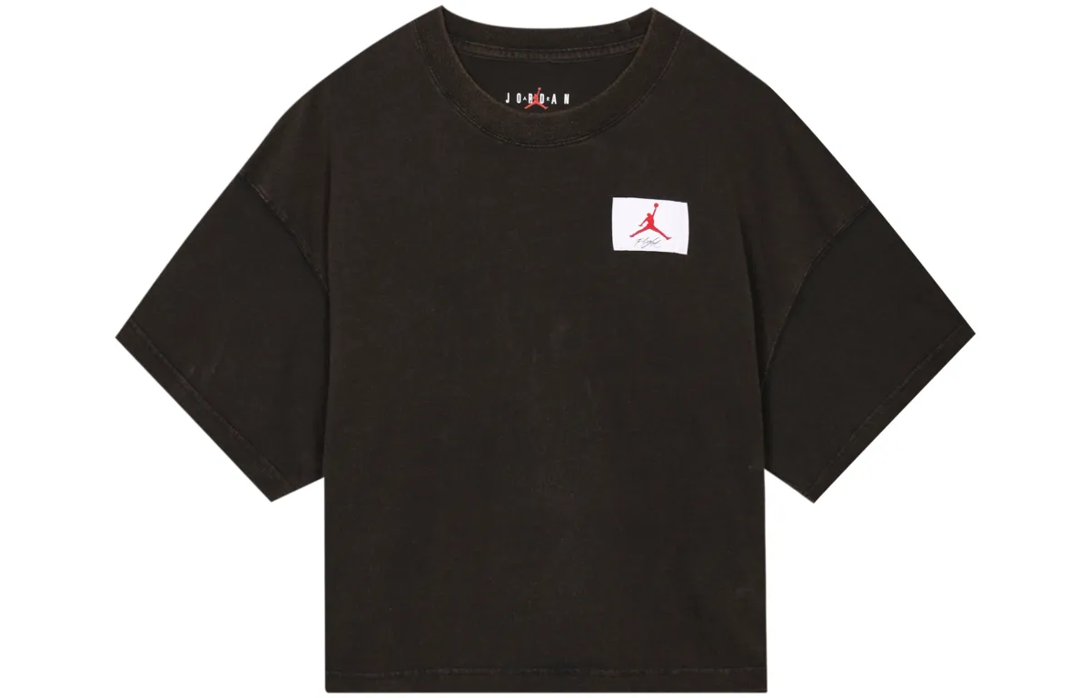Jordan ESSENTIALS Drop Shoulder Sleeve T Shirt Women's Black