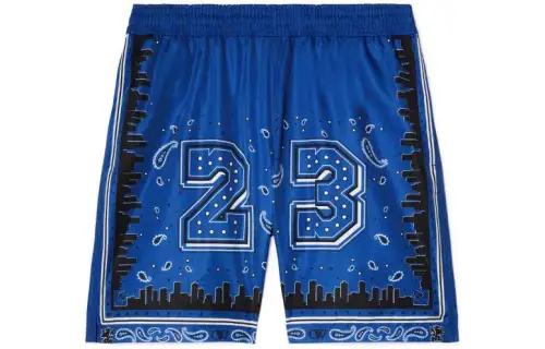 OFF WHITE Bandana Printed Straight Hem Swim Shorts