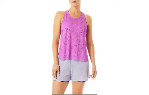 ASICS Tank Tops Women's Pink Crew Neck Moderate Other