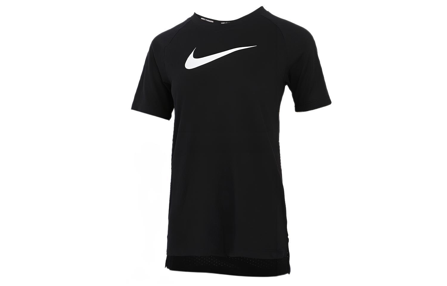 Женская футболка Nike Breathe Tailwind Dri-FIT T (черная) — фото 1