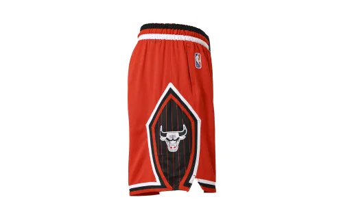 Nike Chicago Bulls NBA SW Fan Edition Contrast Color Stitching Sports Basketball Pants Men's University Red/Black/White