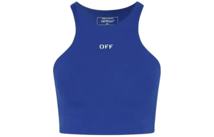 OFF WHITE Logo Printed Racerback Tank Top