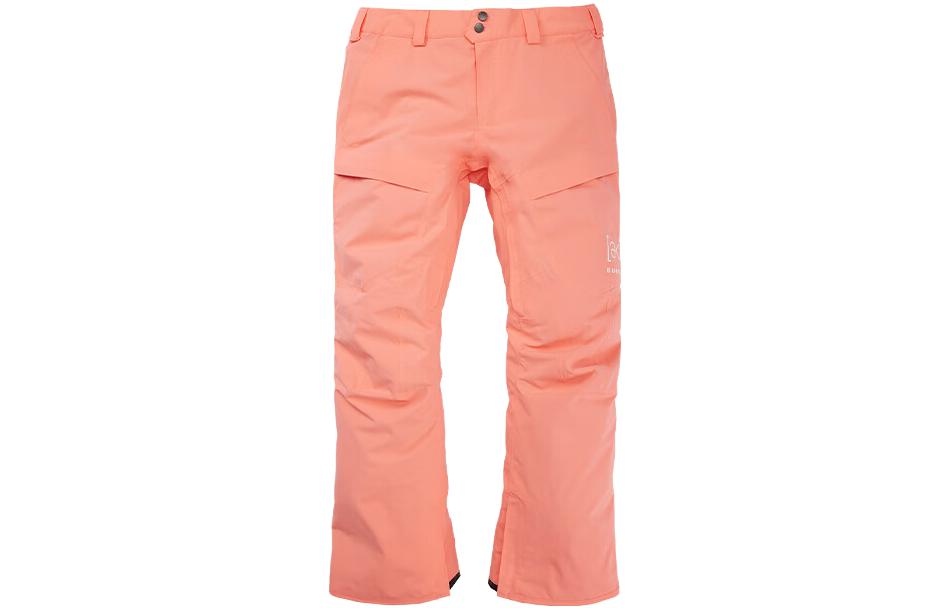 BURTON AK SWASH GORE-TEX 2L Solid Color Logo Waterproof Breathable Ski Pants Men's Coral