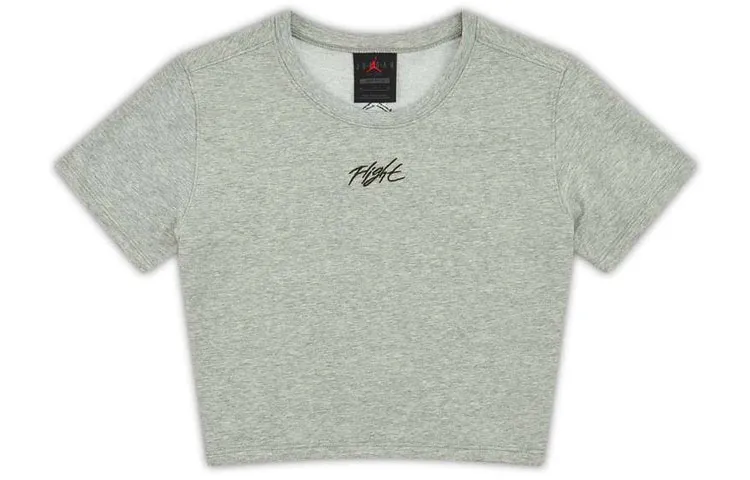 Nike Crop Tops Women's Matcha Crew Neck Moderate Straight Fit