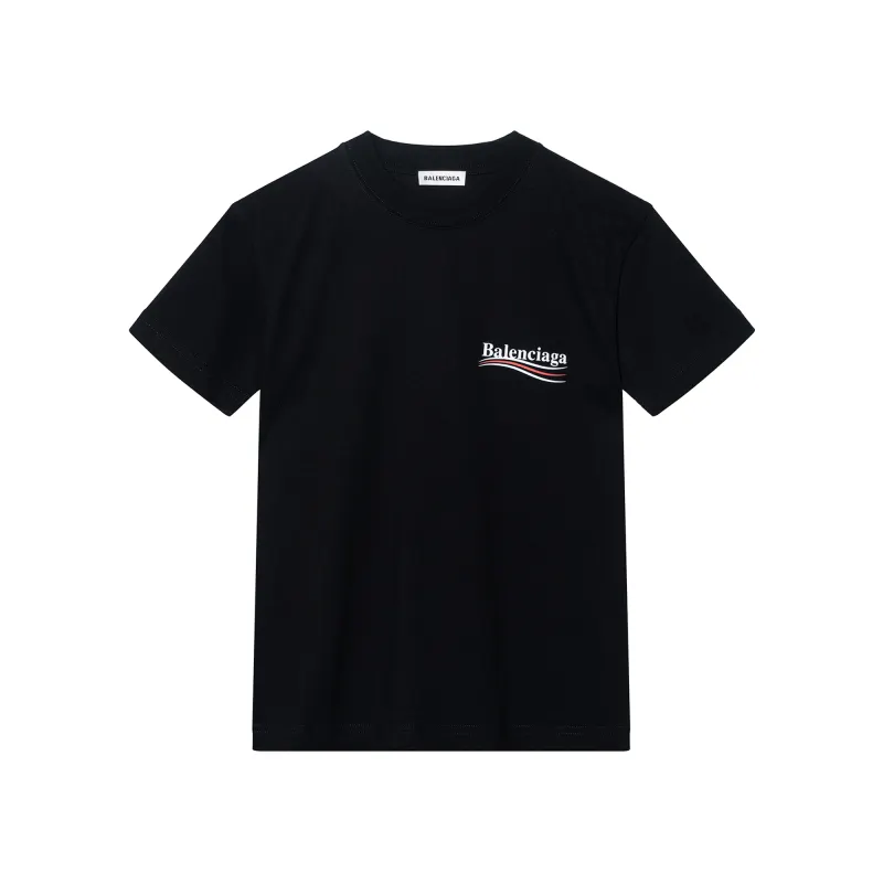 Balenciaga Women's Political Campaign Small Fit T Shirt Black