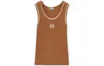 LOEWE Tank Tops Women's Green Racerback