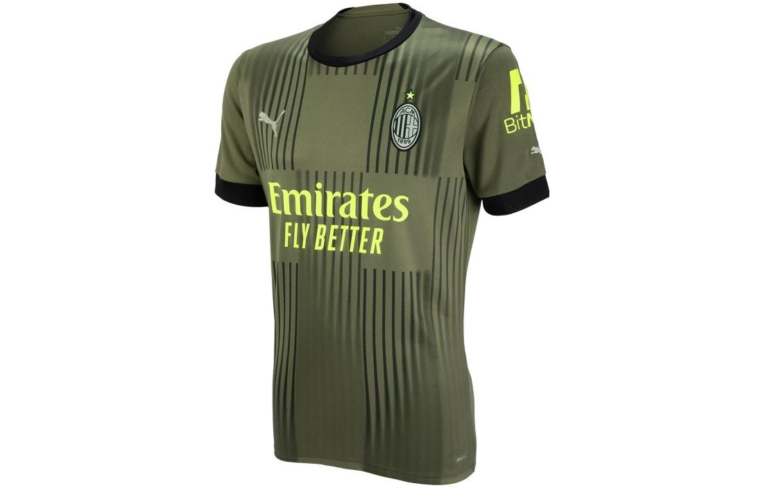 PUMA Soccer Jerseys Men’s Green Moderate Straight Fit