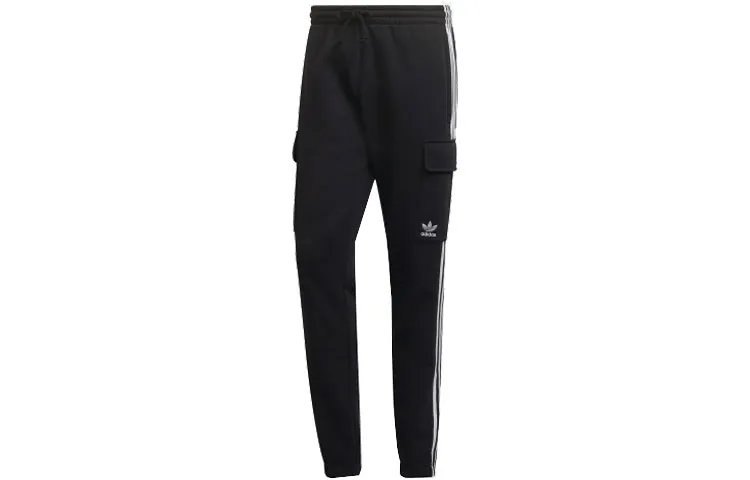 Adidas Originals 3 Stripes Knitted Sweatpants Men's Black