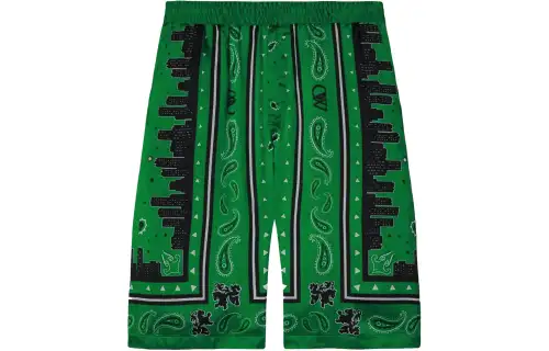 OFF-WHITE bandana-print twill shorts