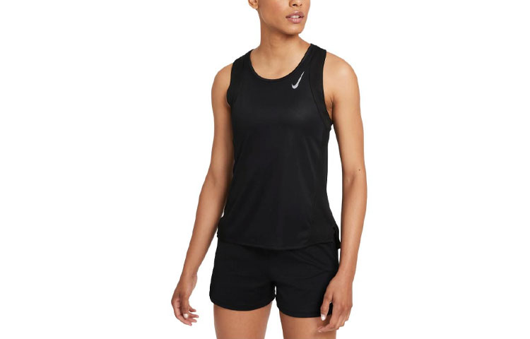 Женская майка Nike Dri-FIT Race (черная)
