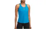 Nike Tank Tops Women's Blue Crew Neck Moderate Straight Fit