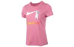 Nike T Shirts Women's Berry Crew Neck Moderate Straight Fit
