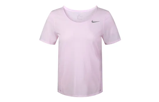 Nike Set in Sleeve Running T Shirt Women's Foam Pink