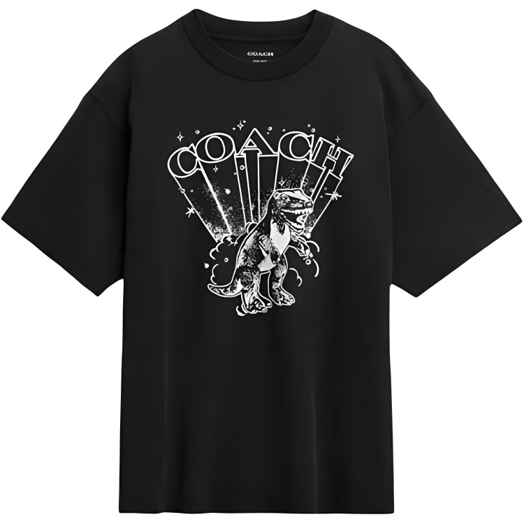 Мужская футболка COACH T-REX (черная)