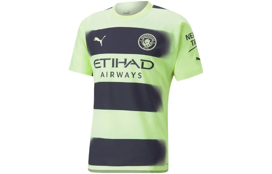 PUMA Manchester City Soccer Jersey Player Edition Men's Green