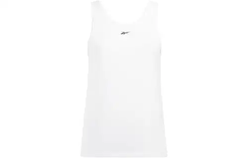Reebok Tank Tops Women's White Crew Neck Moderate Other