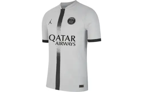 Jordan Dri-FIT Paris Saint-Germain 22/23 season away player version short-sleeved football jersey men's gray