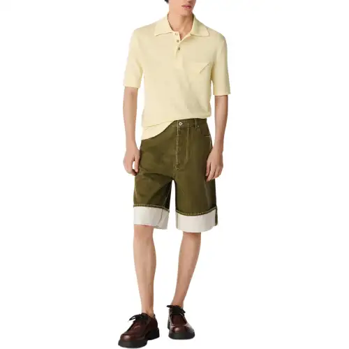 Bottega Veneta Colored Denim Shorts