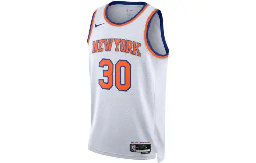 Nike NBA team printed jersey SW fan version 22-23 season league limited Knicks Randall No. 30 basketball vest same style for men and women white
