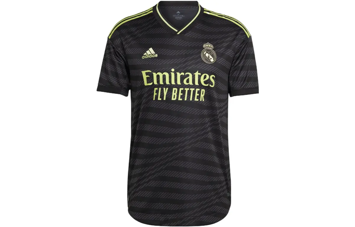 Adidas Real Madrid Soccer Jerseys Men's Black Moderate