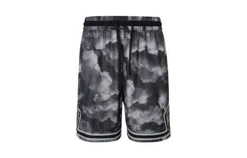 Jordan Casual Shorts Men's Black Gray Color Moderate