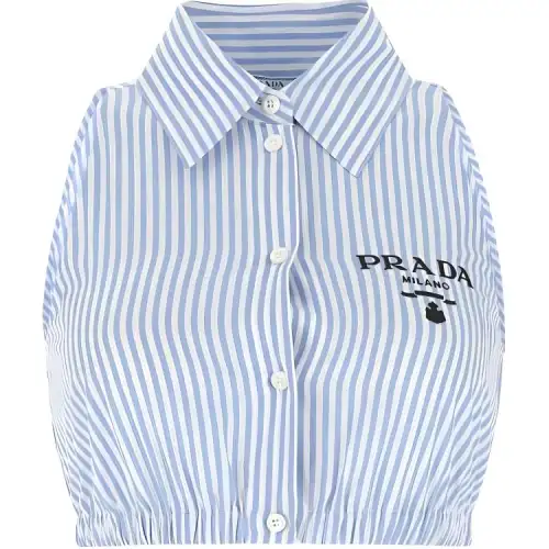 PRADA SS22 Crop Top Women's Blue