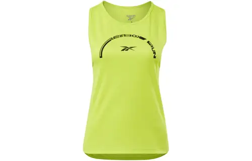 Reebok CYCLED Collection Running Graphic Tank Top Women's Yellow