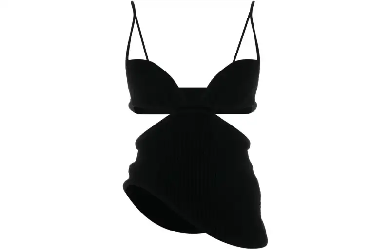 OFF WHITE Tank Tops Women's Black Straight Fit