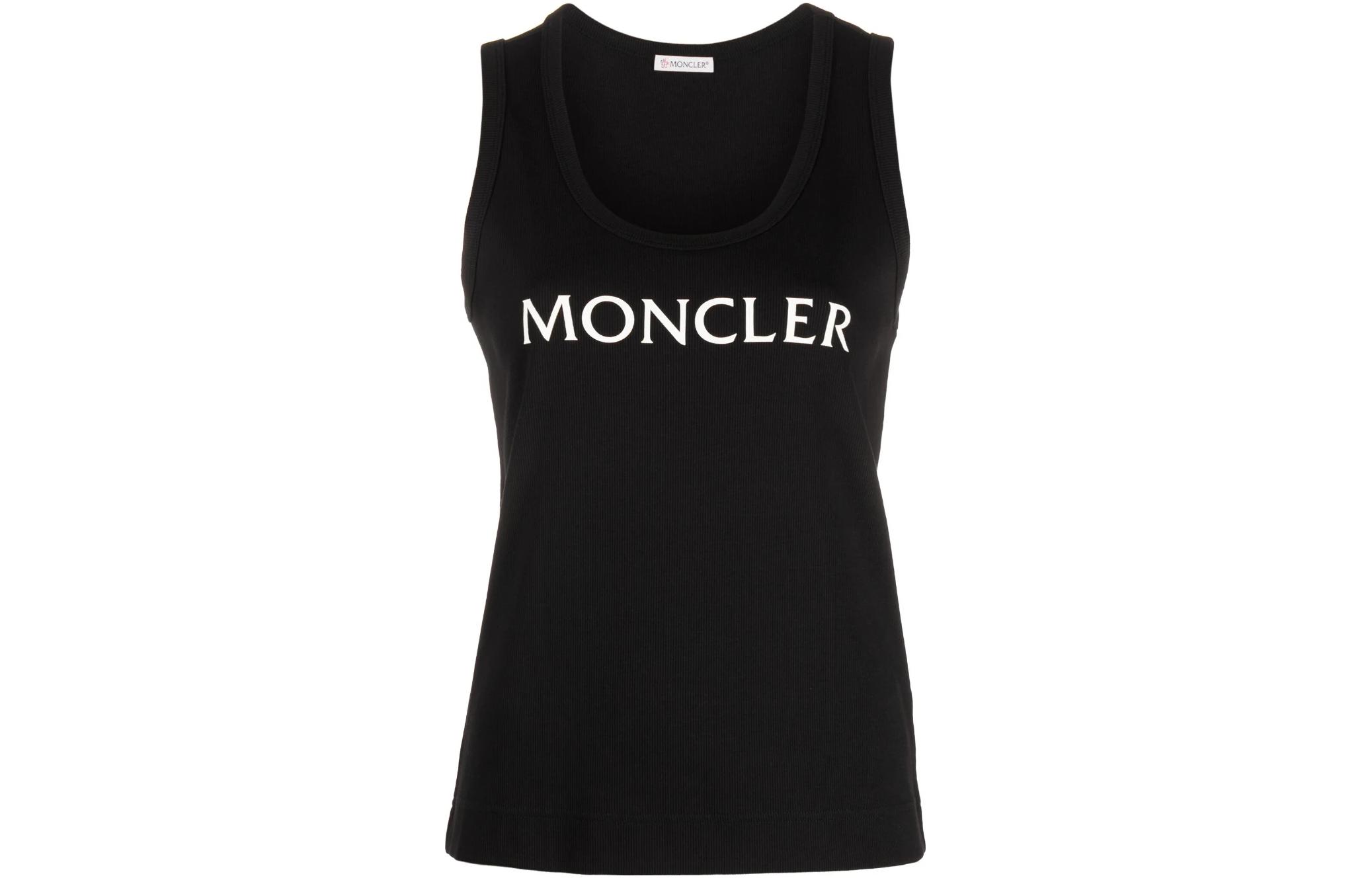 Женская майка Moncler (черная)