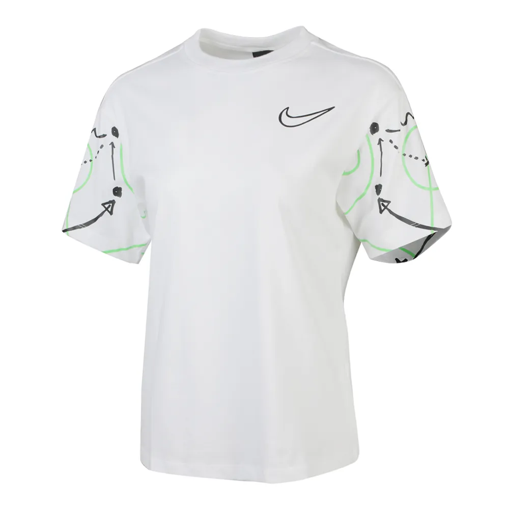 Nike Drop Shoulder Sleeve T Shirt Women's White