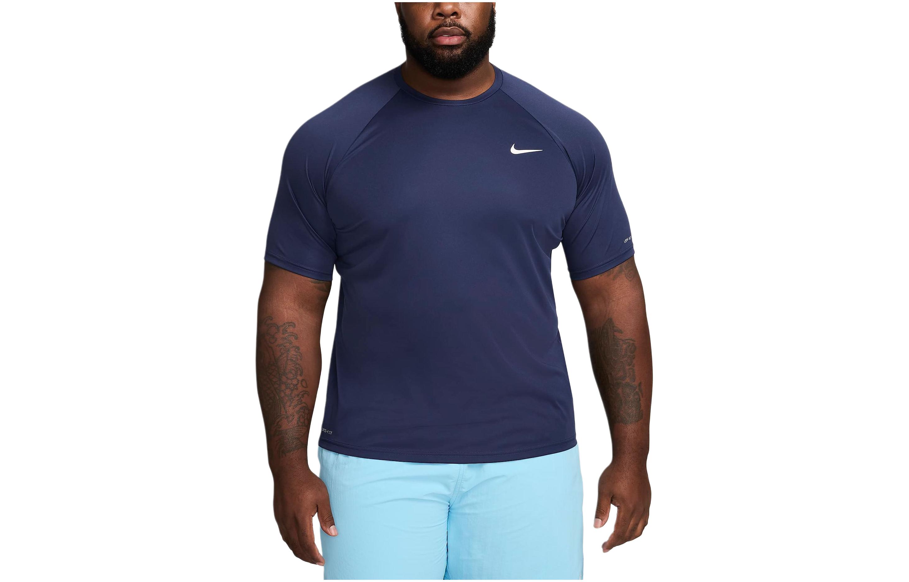 Nike Swim Hydroguard Essential Men's Dri-FIT Uv Short Sleeve Top (Big & Tall)
