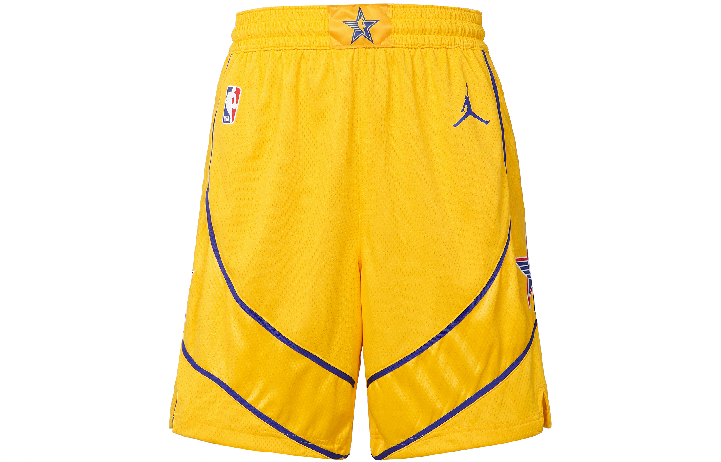 Jordan Basketball Shorts Men’s Yellow Moderate Straight Fit Pants