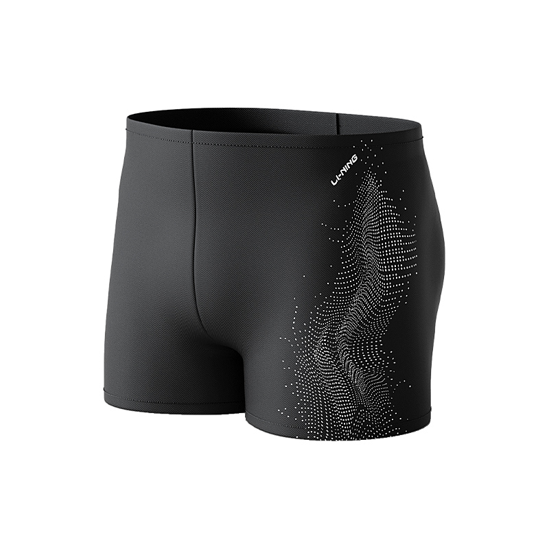 Li Ning Swimming Shorts Men's Black White