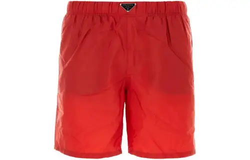 PRADA Rear Logo plaque Swim Shorts