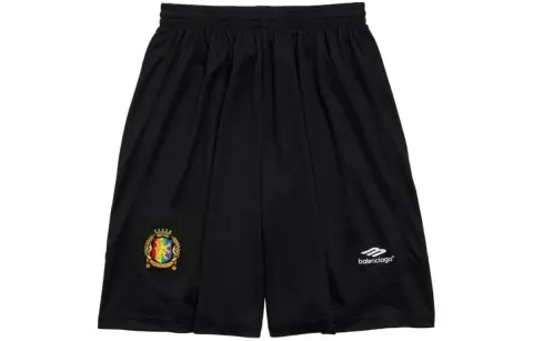 Balenciaga Casual Shorts Loose Fit Men's Black
