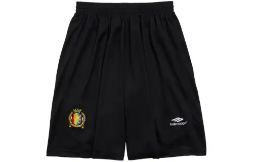 Balenciaga Casual Shorts Loose Fit Men's Black