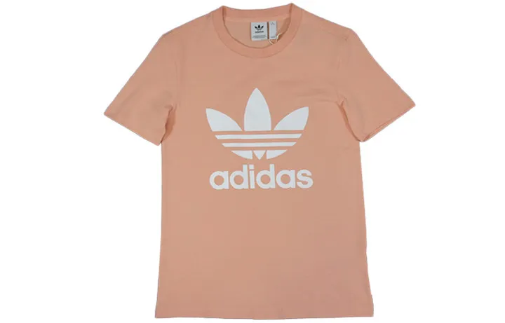 Adidas Originals Set in Sleeve T Shirt Women's Pink