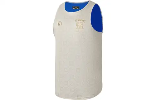 Li Ning BADFIVE Basketball Jerseys Men's Gold Jacquard Pale Blue Moderate Straight Fit