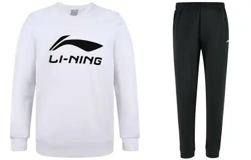 Li Ning Sweatshirt Sets Men's Crew Neck Moderate