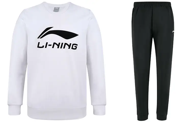 Li Ning Sweatshirt Sets Men's Crew Neck Moderate